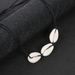 New Ethnic Style Black Rope Woven Natural Shell Pendant Necklace Simple And Versatile Neckchain_ipsvogv.com