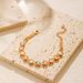 Copper plated K real gold chain color preserving bracelet cat's eye stone beaded bracelet niche light luxury texture small fresh hand jewelry_ipsvogv.com