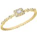 Cao Shi Delicate Women's Square Geometric Zircon Ring, Popular Jewelry For Daily Wear_ipsvogv.com
