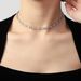 Hip Hop Square Rhinestone Necklace For Women, Simple And Unique Tennis Chain, Street Style Niche Clavicle Chain Choker_ipsvogv.com