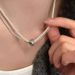 South Korea's East Gate Pearl Snake Bone Layered Necklace For Women's New Simple, Small, And High End Collar Chain_ipsvogv.com
