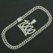 Hip Hop Digital Dominance Hangtag Cuban Chain Necklace Men's Full Diamond 1000 Point Pendant Trendy Street Accessories_ipsvogv.com