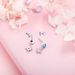 Polaris earrings sterling silver earrings for women eight pointed star sea blue zircon earrings_ipsvogv.com