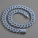 Hip hop necklace 15mm Internet celebrity Miami Cuban chain shaped heavy duty full diamond alloy hip hop men's jewelry_ipsvogv.com
