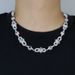 Men's Jewelry Hip Hop Star Pendant Cuban Chain Necklace In Silver For Trendy Streetwear Hip Hop Fashion Trend Men's Jewelry_ipsvogv.com