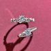 Live broadcast Mosang stone 50 point ring, simple and luxurious heart eight arrow proposal diamond ring_ipsvogv.com