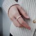 Natural Freshwater Pearl Female Niche Design, Elegant Elastic Ring, Fashionable And Gentle Folding Index Finger Ring_ipsvogv.com