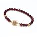 Fashionable Crystal Studded With Diamonds, Floral Garnets, Women's Bead Jewelry, Handmade Accessories, Couple Gifts_ipsvogv.com