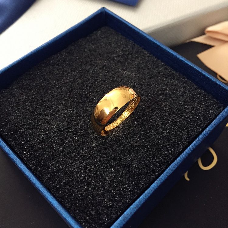 Korean Fashion Simulation Vietnamese Sand Gold Index Finger Ring, Non Fading, Versatile And Elegant Accessory For Women_ipsvogv.com