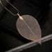 Natural True Specimen Gold Plated Long Necklace Personalized Simple Leaf Sweater Chain_ipsvogv.com
