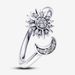 2024 New Women's Sparkling Sun And Crescent Open Shape Ring_ipsvogv.com