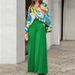 Women's New Fashion Suit Large Size Women's Lapel Shirt Printed High Waist Wide Leg Pants Two-piece Set_ipsvogv.com