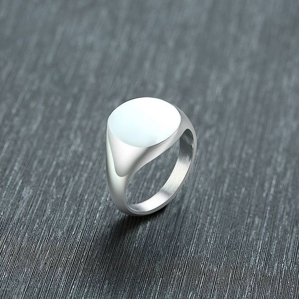 Men And Women's Jewelry Stainless Steel Ring Ins Cool Wide K Gold Ring Ladies Graduation Season Can Be Engraved_ipsvogv.com