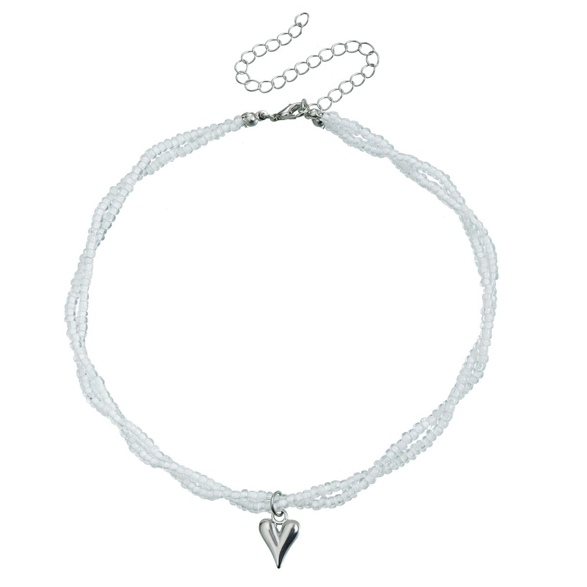Jewelry Simple Niche Design Double-layer Crystal Love Pendant Ins High-end Necklace Women_ipsvogv.com