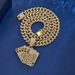 Trendy Personality Alphabet Playing Card Full Diamond 3D Pendant Cuban Necklace Nightclub Street Dance Clavicle Chain_ipsvogv.com