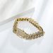 Diamond Shaped Cuban Chain Bracelet Full Of Zircon National Trend Street Hip Hop Trend 15mm Men's Gold Necklace Gold Australia_ipsvogv.com
