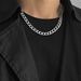 New Cuban Necklace Men And Women Titanium Steel Versatile Style Hip Hop Street Multi Layer Personality Trendy Cool Thick Chain_ipsvogv.com