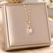 same Style Purple Water Drop Necklace Women Ins Net Red Temperament Versatile Clavicle Chain New Fashion Jewelry_ipsvogv.com