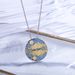 Love Of Mountains And Rivers Necklace Clavicle Chain African Opal Topaz Round Pendant S925 Sterling Silver High End Necklace_ipsvogv.com