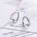 Designer Flash Diamond Temperament Short Earrings For Women Simple Row Diamond Round Ear Buckle_ipsvogv.com