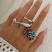 Ins Colored Pendant Tassel Design Sense Irregular Metal Ring_ipsvogv.com