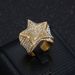 New Hip-Hop Trendy Fashion Light Luxury Personality Bold Titanium Steel Inlaid Diamond Pentagram Ring_ipsvogv.com