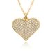 Necklace For Women, Internet Celebrity Love Zircon Niche Light Luxury New Design Pendant, Temperament Hot Style Advanced Micro Inlaid Necklace_ipsvogv.com
