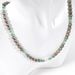 6mm Brushed Round Beads Freshwater Pearl Turquoise Natural Stone Necklace Clavicle Chain Female_ipsvogv.com