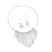New Fashionable, Atmospheric, Exaggerated, High-end Necklace Earring Set, Versatile Tassel Multi-layer Metallic Jewelry_ipsvogv.com