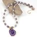 Amethyst Pendant Shell 8 Cm Cut Amethyst Natural Stone Necklace Clavicle Chain Versatile Personality Elegant Ins Style_ipsvogv.com
