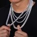 Accessories Hip-Hop Tennis Chain Zircon Jewelry For Women High-End Sense Personality Men's Necklace_ipsvogv.com
