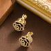 Recommended Exquisite Small Fragrant Wind Drip Oil Three-dimensional Camellia Ear Clip, Niche High-end Feeling, Light_ipsvogv.com