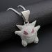Childhood memories diamond hip hop pendant three dimensional Gengar pendant HIPHOP hip hop necklace accessories_ipsvogv.com
