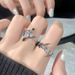 Sacred Full Diamond Niche Contract Design Zircon Metal Wind Cross Trendy Cool Neutral Finger Ring For Women_ipsvogv.com