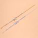 Jewelry Exquisite Small Full Diamond Bow Anklet Beach Double Row Rhinestone Anklet_ipsvogv.com