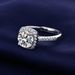 Japan And South Korea Two Carat Mossan Stone Diamond Princess Square Wrap Ring Movable Classic Versatile Tikto Live_ipsvogv.com