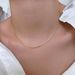 Plain Snake Bone Female Non Fading Universal Wearable Pendant Necklace, Rose Gold Chain, Titanium Steel Bare Chain_ipsvogv.com