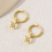 Personalized Fashion Earrings For Women, Eight Pointed Star Inlaid Zircon Design Earrings, Simple And Versatile Ear Buckles_ipsvogv.com