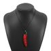 N11939 simulated enamel vegetable layered with ZA minimalist design, cute red chili pendant necklace_ipsvogv.com