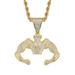 Pendants & Charms Ins Necklace Hip Hop Pendant Hercules Muscle Man Pendant Micro Studded Zircon Personality Creative Jewelry_ipsvogv.com