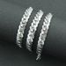 Men and women's personalized pressed edge smooth titanium steel side chain necklace for nightclubs, trampolines, street_ipsvogv.com