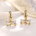 Bowknot Diamond Silver Needle Earrings Irregular Long Pearl Tassel Earrings Fashionable And Versatile New Jewelry_ipsvogv.com