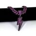Unisex New Hip Hop Style Purple Lightning Diamond Cuban Chain Pendant Popular Gold Plated Alloy Jewelry Big Head_ipsvogv.com