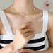 Simple And Fashionable Temperament Does Not Fade Copper Material Freshwater Pearl Lentil Splicing Necklace Jewelry_ipsvogv.com