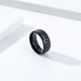 INS niche hand hammered moon pit titanium steel ring genderless male and female personality cultural hand jewelry_ipsvogv.com