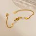 Women's Jewelry Bracelet Female Stainless Steel Temperament Pearl Bow Fashion Commuting Titanium Steel Jewelry_ipsvogv.com