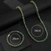 Unisex Niche Original Design Green Love Glass Diamond Necklace Hip Hop All Match Aesthetic Love Thorn Necklace_ipsvogv.com
