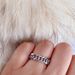 Geometric Hollow Cuban Chain Couple's Titanium Steel Ring, Niche Design, High-end Handmade Accessory_ipsvogv.com