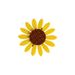 Korean personality versatile female sunflower brooch, safety pin, anti glare buckle, accessory simple collar pin_ipsvogv.com