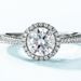 Moissanite Light Luxury Diamond Ring Female S925 Silver Inlaid One Carat Moissanite Wedding Ring Couple Ring_ipsvogv.com